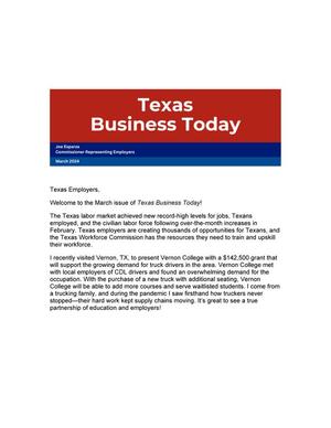 Primary view of Texas Business Today, March 2024