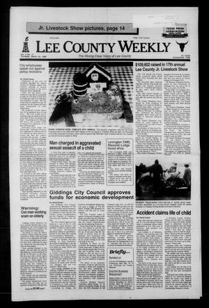 Primary view of object titled 'Lee County Weekly (Giddings, Tex.), Vol. 4, No. 17, Ed. 1 Thursday, March 23, 1989'.