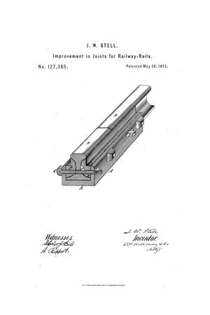 Primary view of object titled 'Improvements in Joints for Railway Rails'.