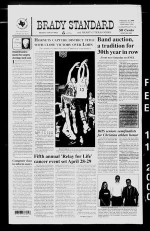 Brady Standard and Heart O' Texas News (Brady, Tex.), Vol. 91, No. 20, Ed. 1 Friday, February 11, 2000