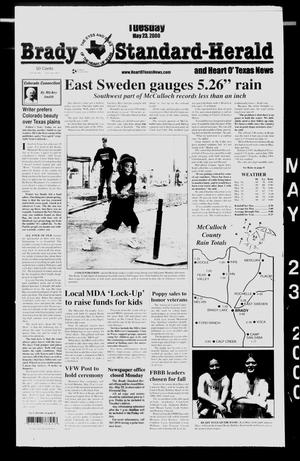 Primary view of object titled 'Brady Standard-Herald and Heart O' Texas News (Brady, Tex.), Ed. 1 Tuesday, May 23, 2000'.