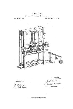 Primary view of object titled 'Improvement in Hay and Cotton Presses.'.