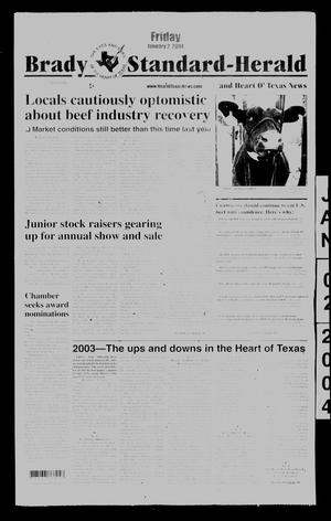Primary view of object titled 'Brady Standard-Herald and Heart O' Texas News (Brady, Tex.), Ed. 1 Friday, January 2, 2004'.