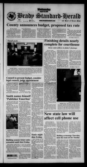 Primary view of object titled 'Brady Standard-Herald and Heart of Texas News (Brady, Tex.), Ed. 1 Wednesday, August 19, 2009'.
