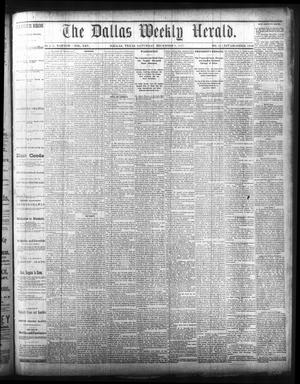 Primary view of object titled 'The Dallas Weekly Herald. (Dallas, Tex.), Vol. 25, No. 11, Ed. 1 Saturday, December 8, 1877'.