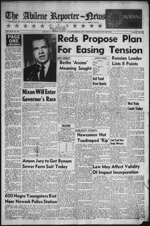 Primary view of object titled 'The Abilene Reporter-News (Abilene, Tex.), Vol. 81, No. 100, Ed. 1 Thursday, September 28, 1961'.