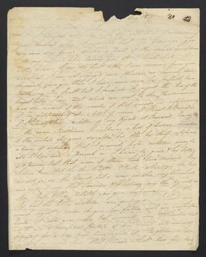Primary view of object titled '[Letter from Andrew D. Campbell to Elizabeth Upshur Teackle, May, 1809]'.