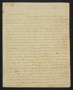 Primary view of [Letter from Elizabeth Upshur Teackle to her husband, Littleton Dennis Teackle, February 22, 1813]