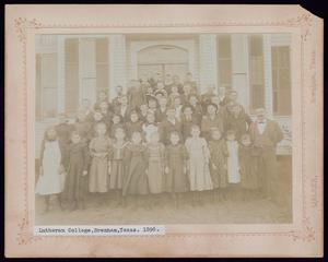 Primary view of object titled '[1896 Group Picture, Evangelical Lutheran College]'.