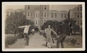 Primary view of object titled '[Freshmen Running the Gauntlet]'.