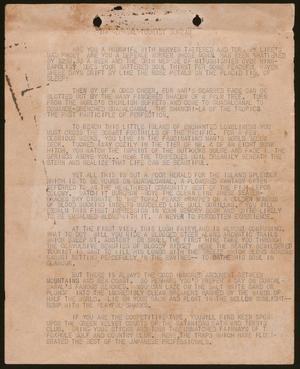 Primary view of object titled '[Letters Regarding the Invasion of Guadalcanal, 1942]'.