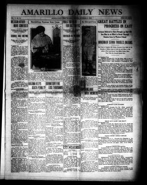 Primary view of object titled 'Amarillo Daily News (Amarillo, Tex.), Vol. 6, No. 16, Ed. 1 Saturday, November 21, 1914'.