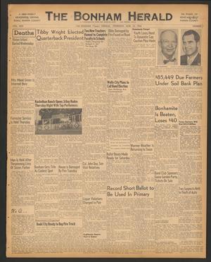 Primary view of object titled 'The Bonham Herald (Bonham, Tex.), Vol. 30, No. 7, Ed. 1 Thursday, August 23, 1956'.