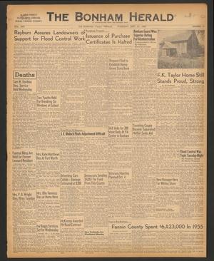 Primary view of object titled 'The Bonham Herald (Bonham, Tex.), Vol. 30, No. 17, Ed. 1 Thursday, September 27, 1956'.