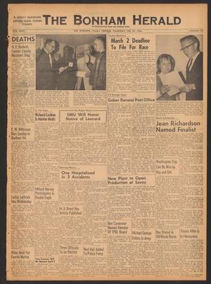 Primary view of The Bonham Herald (Bonham, Tex.), Vol. 27, No. 24, Ed. 1 Thursday, February 24, 1966