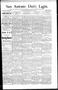 Thumbnail image of item number 1 in: 'San Antonio Daily Light. (San Antonio, Tex.), Vol. 15, No. 123, Ed. 1 Saturday, June 1, 1895'.