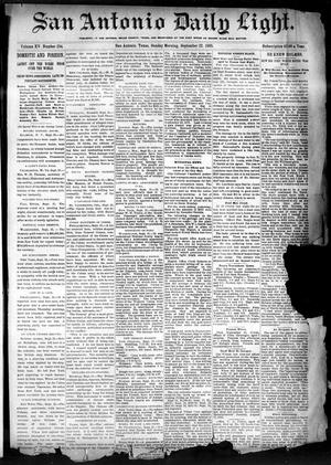 Primary view of object titled 'San Antonio Daily Light. (San Antonio, Tex.), Vol. 15, No. 234, Ed. 1 Sunday, September 22, 1895'.