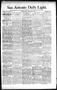 Newspaper: San Antonio Daily Light. (San Antonio, Tex.), Vol. 15, No. 253, Ed. 1…