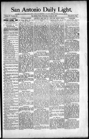 Primary view of San Antonio Daily Light. (San Antonio, Tex.), Vol. 15, No. 347, Ed. 1 Wednesday, January 15, 1896