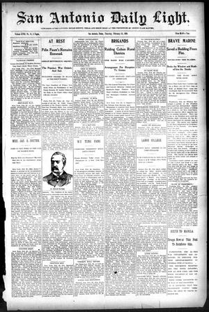Primary view of object titled 'San Antonio Daily Light. (San Antonio, Tex.), Vol. 18, No. 35, Ed. 1 Thursday, February 23, 1899'.