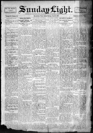 Primary view of object titled 'Sunday Light. (San Antonio, Tex.), Vol. 16, No. 161, Ed. 1 Sunday, June 28, 1896'.