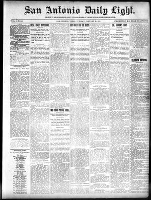 Primary view of San Antonio Daily Light. (San Antonio, Tex.), Vol. 20, No. 10, Ed. 1 Tuesday, January 29, 1901
