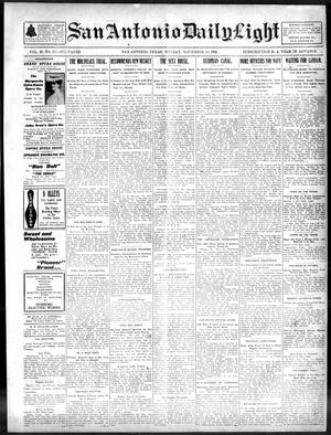Primary view of object titled 'San Antonio Daily Light (San Antonio, Tex.), Vol. 21, No. 273, Ed. 1 Monday, November 10, 1902'.