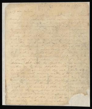 Primary view of object titled '[Letter from Abel P. Upshur to his cousin, Elizabeth Upshur Teackle, December 16, 1819]'.