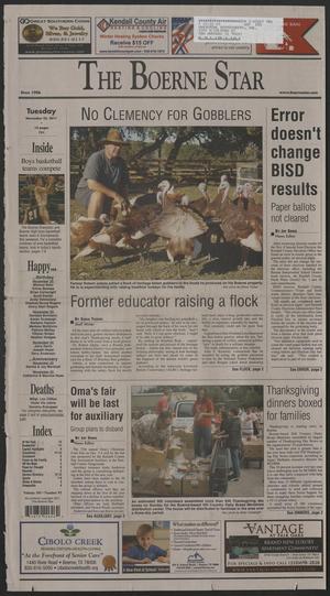 Primary view of object titled 'The Boerne Star (Boerne, Tex.), Vol. 105, No. 93, Ed. 1 Tuesday, November 22, 2011'.