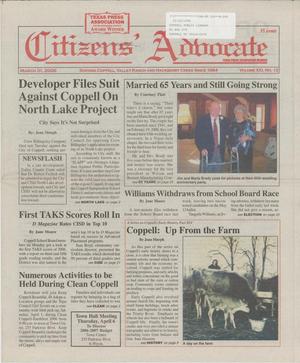Primary view of object titled 'Citizens' Advocate (Coppell, Tex.), Vol. 21, No. 13, Ed. 1 Friday, March 31, 2006'.