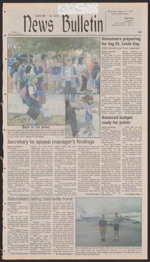 Primary view of object titled 'News Bulletin (Castroville, Tex.), Vol. 41, No. 34, Ed. 1 Thursday, August 23, 2001'.