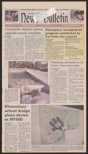 Primary view of object titled 'News Bulletin (Castroville, Tex.), Vol. 43, No. 48, Ed. 1 Thursday, November 27, 2003'.