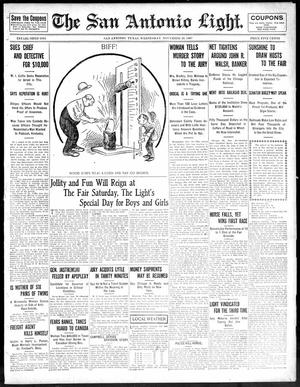 Primary view of object titled 'The San Antonio Light. (San Antonio, Tex.), Ed. 1 Wednesday, November 20, 1907'.