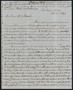 Primary view of [Letter from J. W. Hoffman to Elizabeth Ann Upshur Teackle Quinby, October 21, 1849]