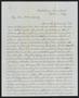 Primary view of [Letter from J. W. Hoffman to Elizabeth Ann Upshur Teackle Quinby, April 17, 1849]