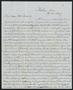 Primary view of [Letter from J. W. Hoffman to Elizabeth Ann Upshur Teackle Quinby, August 2, 1849]