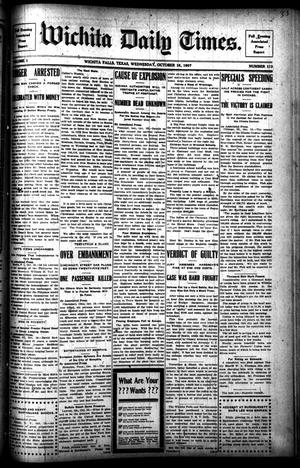 Primary view of object titled 'Wichita Daily Times. (Wichita Falls, Tex.), Vol. 1, No. 133, Ed. 1 Wednesday, October 16, 1907'.