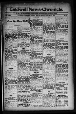 Primary view of object titled 'Caldwell News-Chronicle. (Caldwell, Tex.), Vol. 23, No. 34, Ed. 1 Friday, January 16, 1903'.