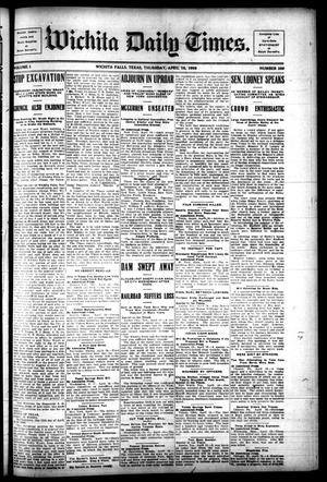 Primary view of object titled 'Wichita Daily Times. (Wichita Falls, Tex.), Vol. 1, No. 289, Ed. 1 Thursday, April 16, 1908'.
