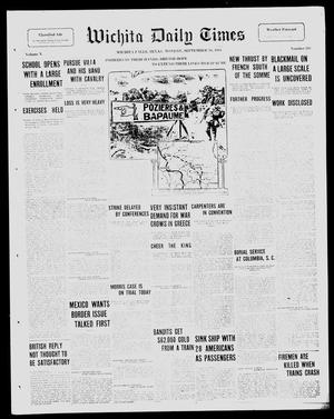 Primary view of object titled 'Wichita Daily Times (Wichita Falls, Tex.), Vol. 10, No. 110, Ed. 1 Monday, September 18, 1916'.
