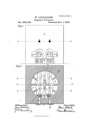 Primary view of object titled 'Improvement In Bagasse-Furnaces.'.