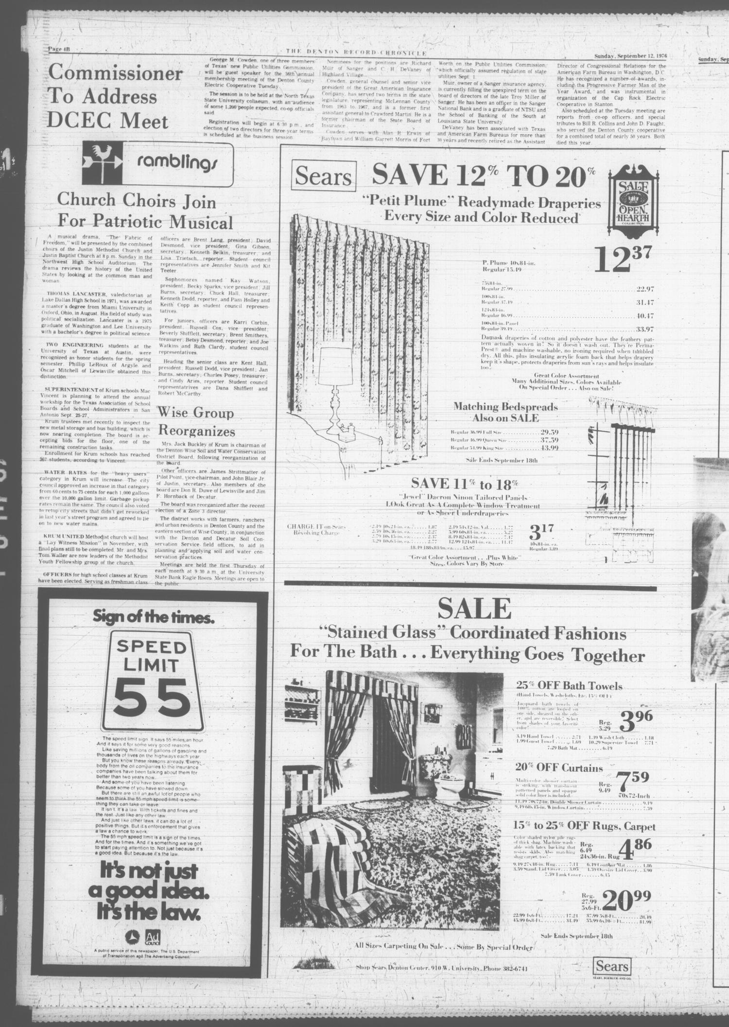 Denton Record-Chronicle (Denton, Tex.), Vol. 74, No. 35, Ed. 1 Sunday, September 12, 1976
                                                
                                                    [Sequence #]: 14 of 52
                                                