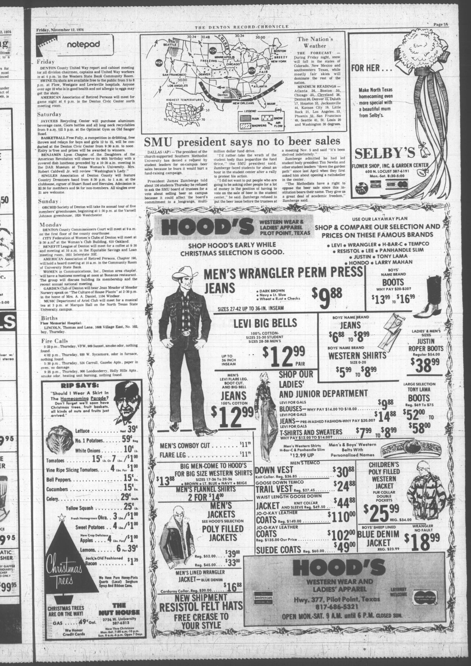 Denton Record-Chronicle (Denton, Tex.), Vol. 74, No. 88, Ed. 1 Friday, November 12, 1976
                                                
                                                    [Sequence #]: 7 of 32
                                                