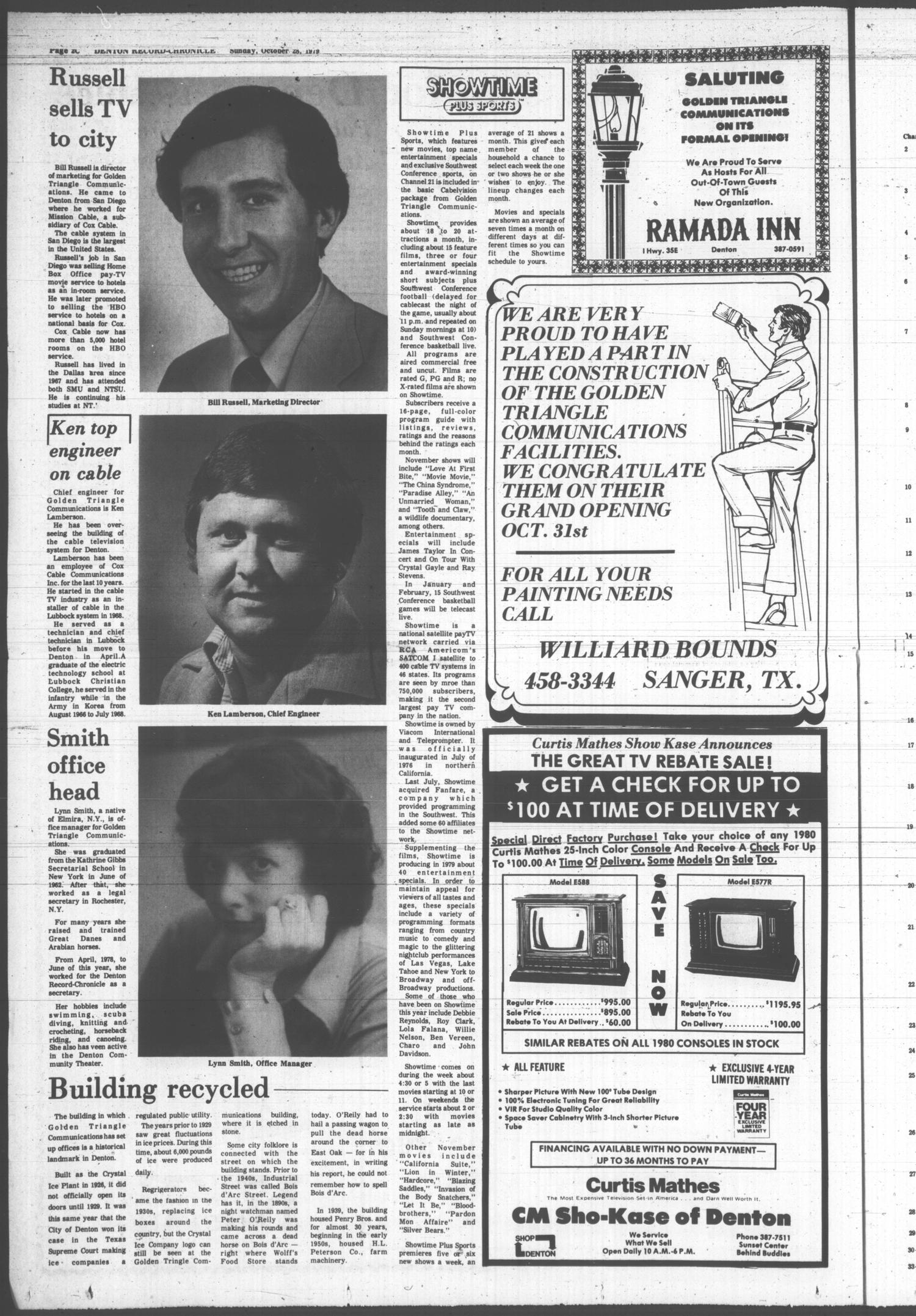Denton Record-Chronicle (Denton, Tex.), Vol. 77, No. 74, Ed. 1 Sunday, October 28, 1979
                                                
                                                    [Sequence #]: 24 of 60
                                                