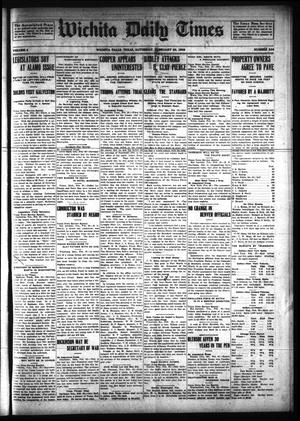 Primary view of object titled 'Wichita Daily Times (Wichita Falls, Tex.), Vol. 2, No. 244, Ed. 1 Saturday, February 20, 1909'.
