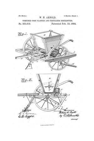 Primary view of object titled 'Combined Corn Planter and Fertilizer Distributer.'.
