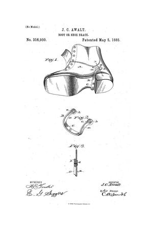 Primary view of object titled 'Boot or Shoe Brace.'.