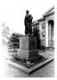 Photograph: [The Lamar statue in front of the County Courthouse.]