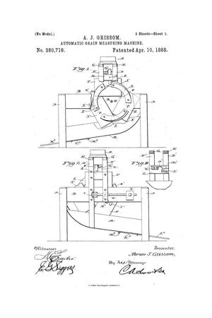 Primary view of object titled 'Automatic Grain-Measuring Machine.'.