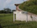 Primary view of [Sign at Battery Kimble at Fort Travis]